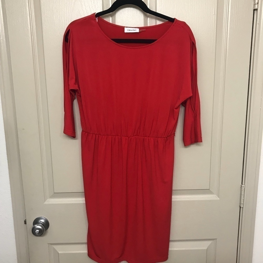 *** Calvin Klein Red Dress